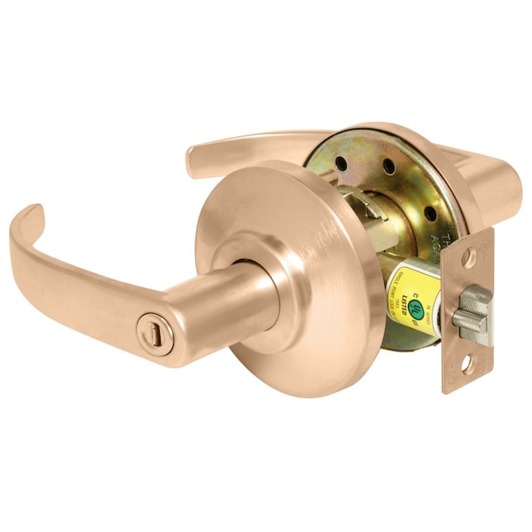 Best Grade 2 Privacy Cylindrical Lock, 14 Lever, Non-Keyed, Satin Bronze Finish, Non-handed 7KC30L14DS3612 - main